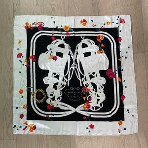 Hermes Brides de Gala Fleuries Scarf 2017 Hugo Grykar 90x90 cm 100% Silk Scarf